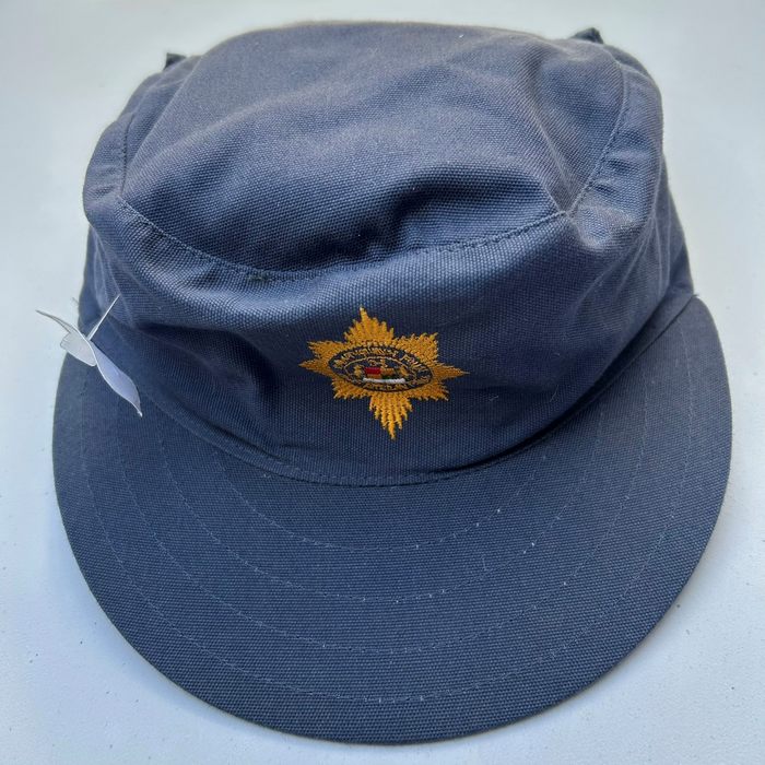 South African Police Blue Cap with embroidered police badge and Neck screen D