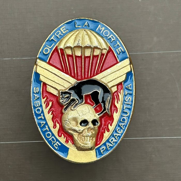 Italy Italian Paratrooper Saboteur Instructor old type Skull badge insignia